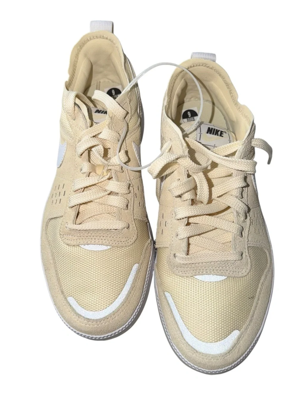 Nike Cream and White Platform Sneakers